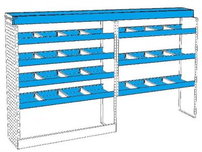 Etagère SYNCRO SYSTEM - L 2,50m x P 31cm